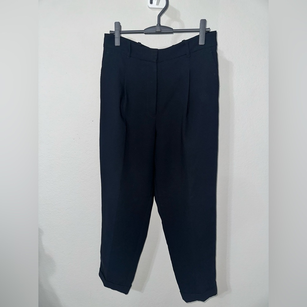 Wilfred Black Cuffed High Waisted Trouser Size 12 - Picture 3 of 6